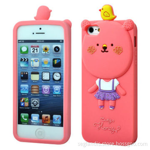 Cute Animal Design Soft Skin Cases for iPhone 5, Protection from Dust, Scratch, Bump and More